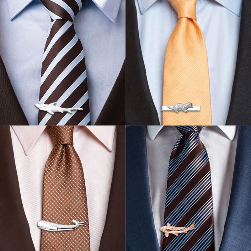 HAWSON 2/2.2 Inch Various Tie Clips for Men Unique, Personalized Novelty Tie Bars Pins Tacks, Funny Theme Wedding Holiday Gifts for Husband Groomsmens - Image 5